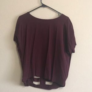 Maroon top